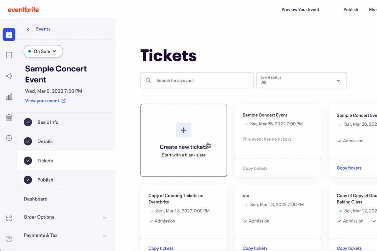 Eventbrite ticketing