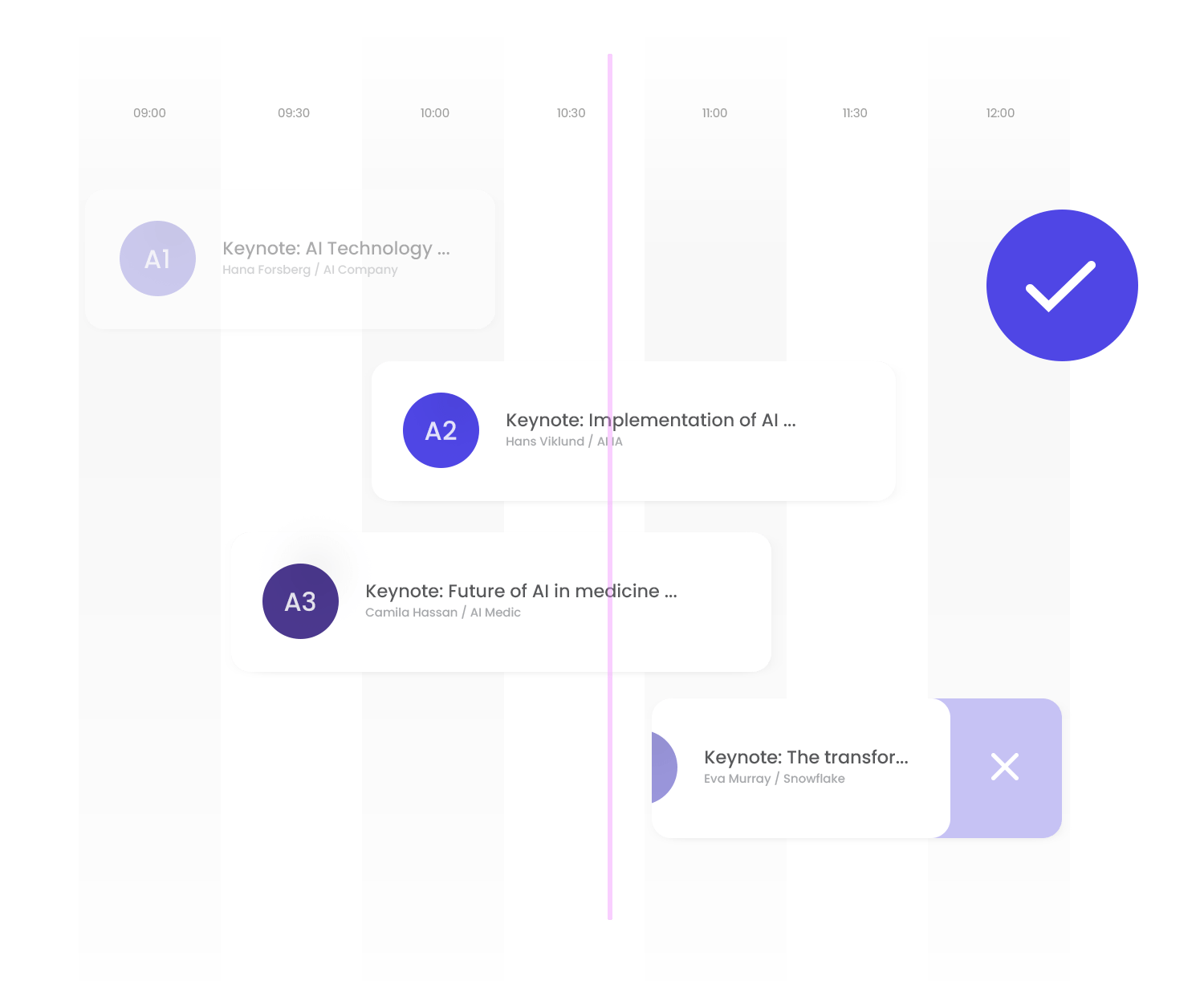 Update the agenda in real-time